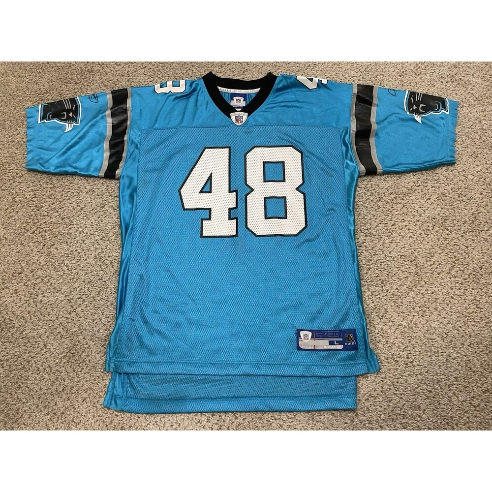 Vintage Y2K Reebok Stephen Davis Carolina Panthers Jersey Mens Sz L NFL Football